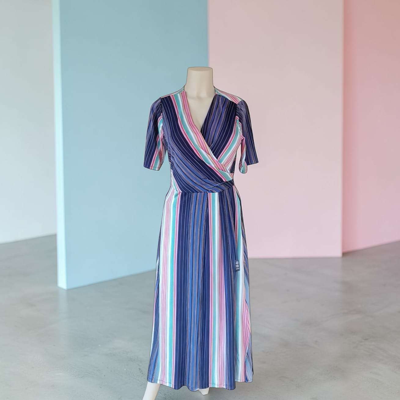 Vestido razas azul